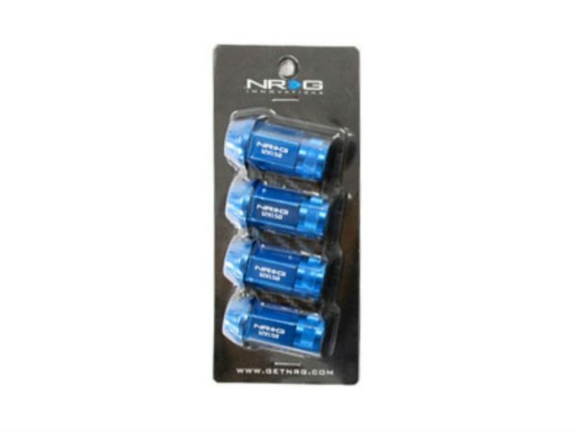 NRG 100 Series M12 x 1.25 Lug Nut Set 4 pc Blue