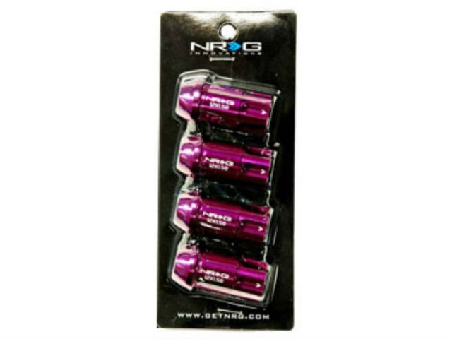 NRG 100 Series M12 x 1.25 Lug Nut Set 4 pc Purple