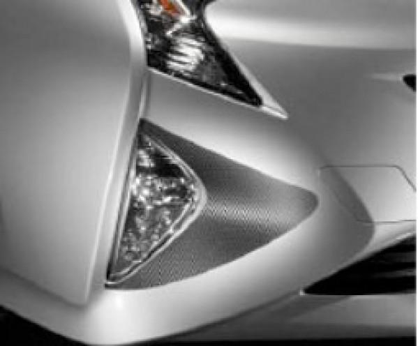 TOM'S Racing Carbon Sheet (Front/Foglight) for 2016+ Toyota Prius