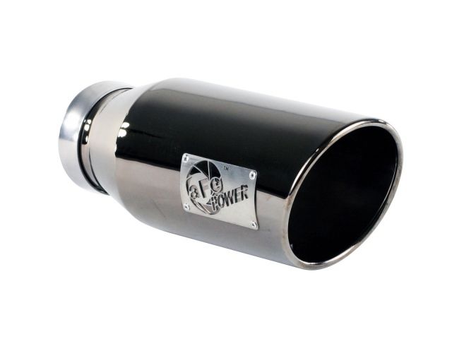 aFe MACH Force-Xp 4in 409 Stainless Steel Exhaust Tip: 4 In x 6 Out x 15 L