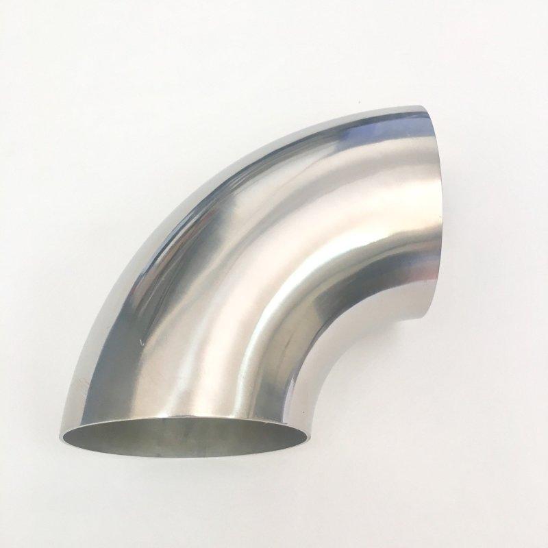 Ticon Industries 5.0in Diameter 90 1D/5in CLR 2mm /.059in Wall Thickness Titanium Elbow 101-12758-3110 Main Image