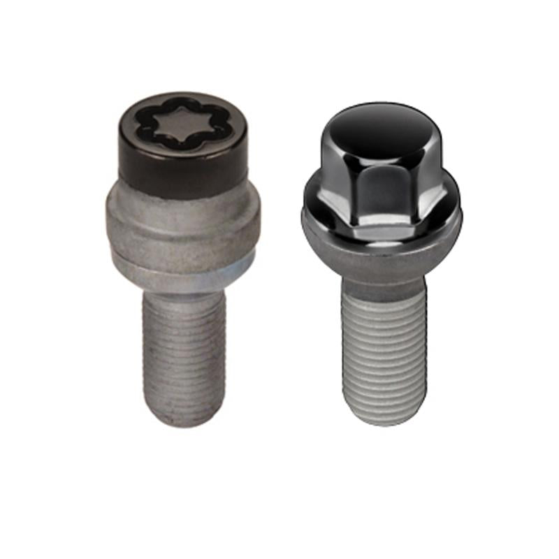 McGard 5 Lug Hex Install Kit w/Locks (Radius Seat Bolt) M14X1.5 / 17mm Hex / 35.4mm Shank L. - Black 68032BK Main Image