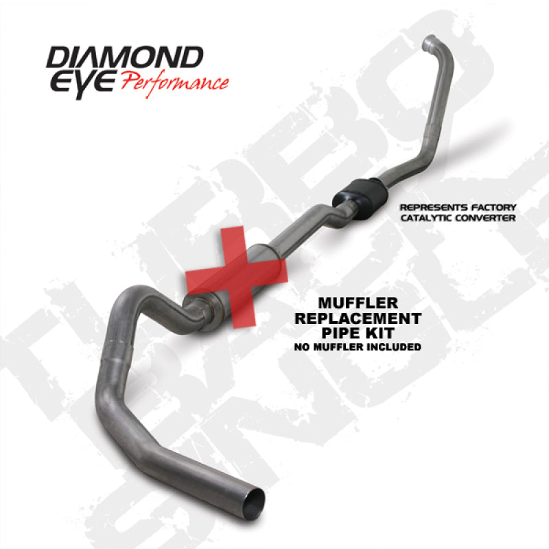 Diamond Eye Performance DEP Turbo Back Exhaust Kit SS Exhaust, Mufflers & Tips Turbo Back main image