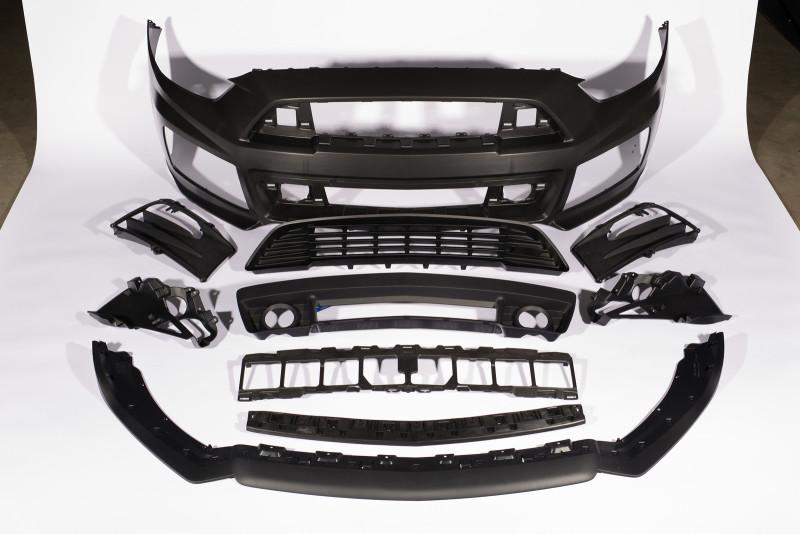 ROUSH 2015-2017 Ford Mustang Complete Unpainted Front Fascia Kit (w/o Collision Detection & ACC) 421843 Main Image