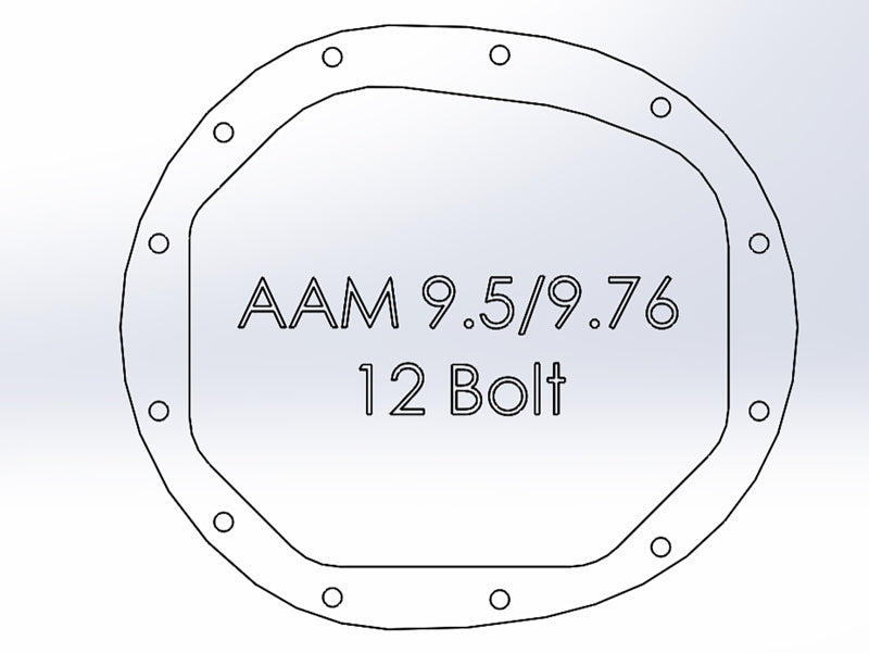 aFe Pro Series AAM 9.5/9.76 Rear Diff Cover Black w/Mach Fins & Oil 14-19 GM Silverado/Sierra 1500 46-71121B