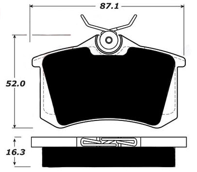 Porterfield Brake Pads for 2001 VOLKSWAGEN BEETLE Turbo