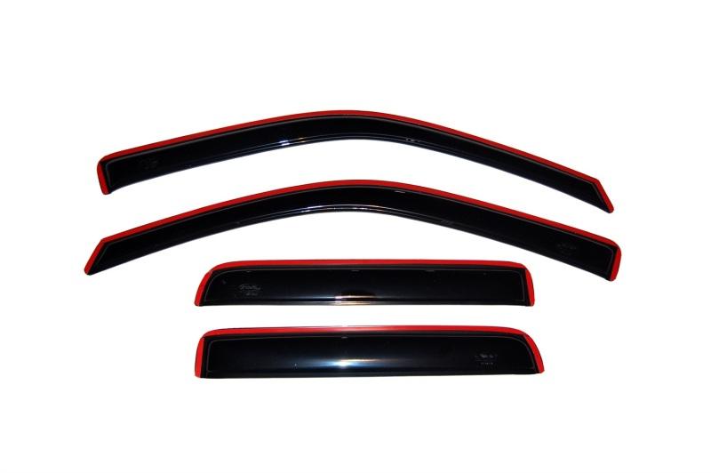 AVS 04-12 Chevy Colorado Crew Cab Ventvisor In-Channel Front & Rear Window Deflectors 4pc - Smoke 194133 Main Image