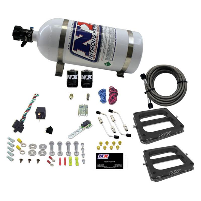 Nitrous Express Dual Dom/Alc Nitrous Kit (100-500HP) w/10lb Bottle 50275-10 Main Image