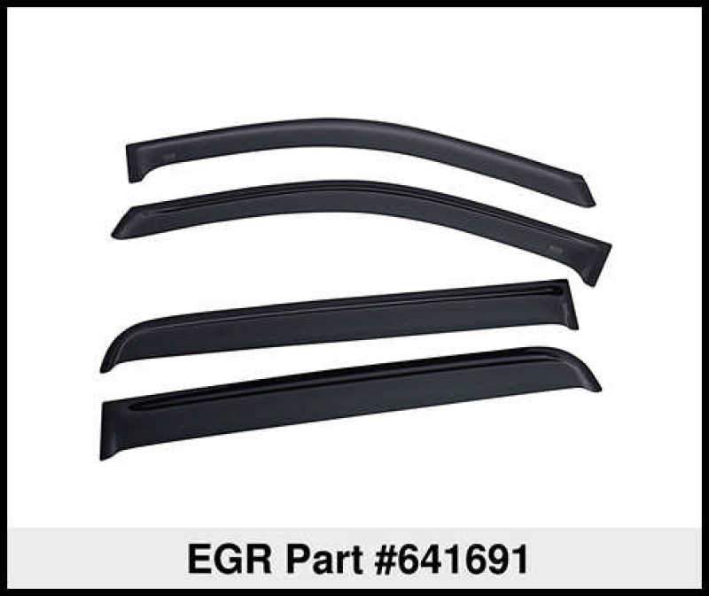 EGR 2019 Chevrolet Silverado 1500 Crew Cab Tape-On Window Visors - Set of 4 - Dark Smoke (641691) 641691WB Main Image