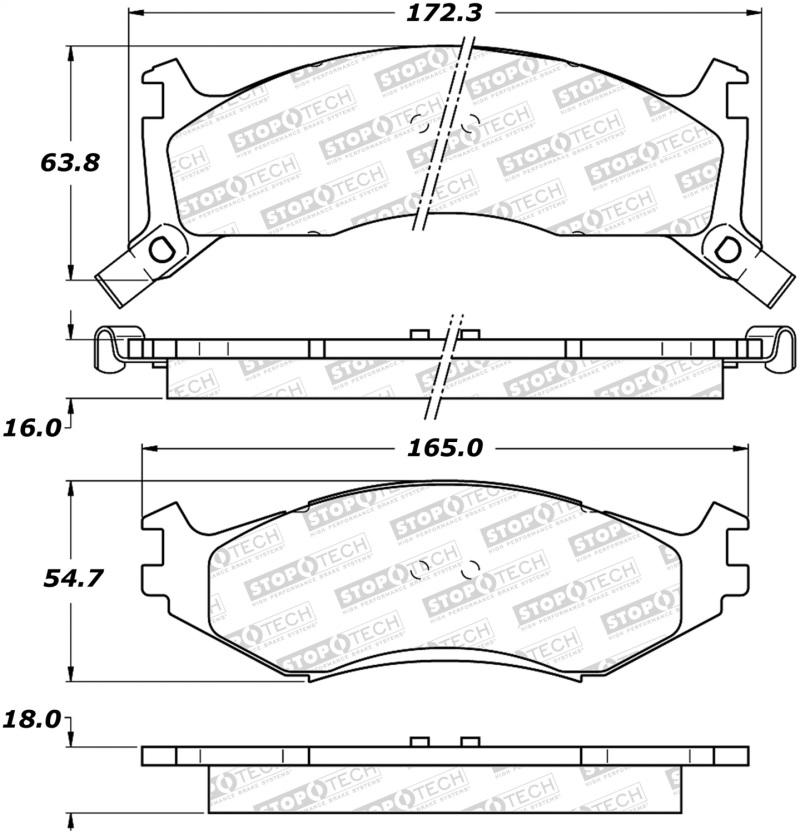 StopTech Street Brake Pads - Front 308.05240 Main Image