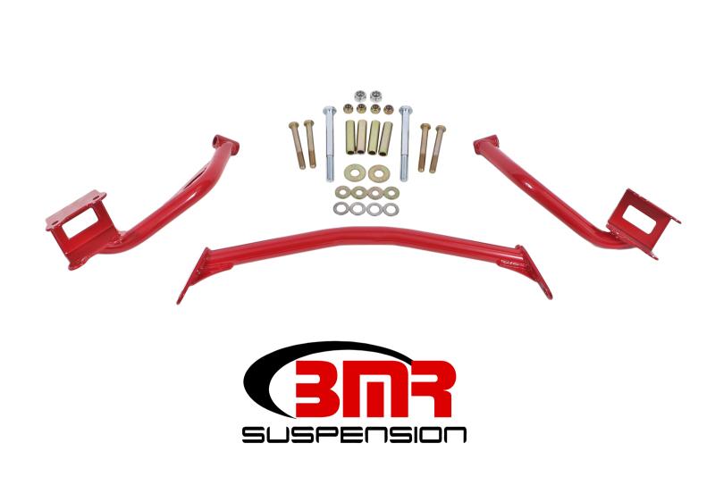 BMR 79-04 Fox Mustang Tubular Style Upper Torque Box Reinforcement Plates - Red TBR005R Main Image