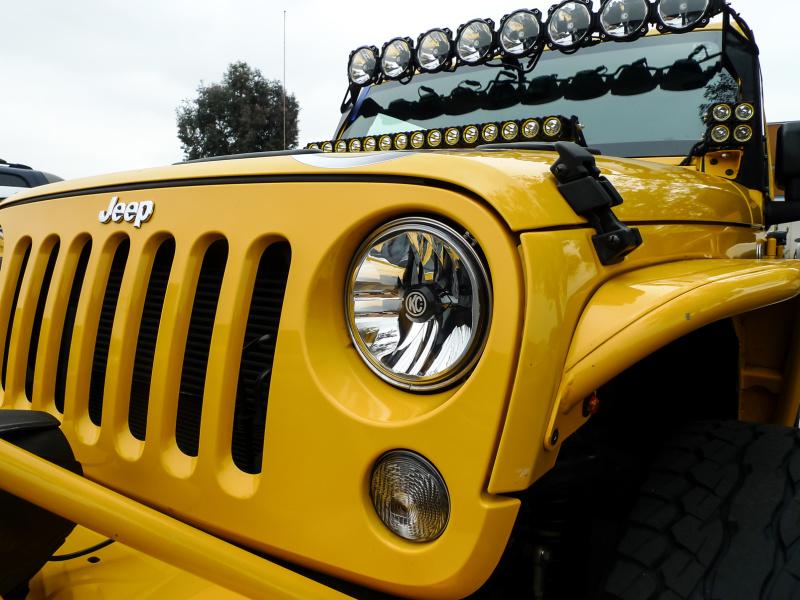 KC HiLiTES 07-18 Jeep JK (Not for Rubicon/Sahara) 7in. Gravity LED DOT Headlight (Pair Pack System) 42351 Main Image