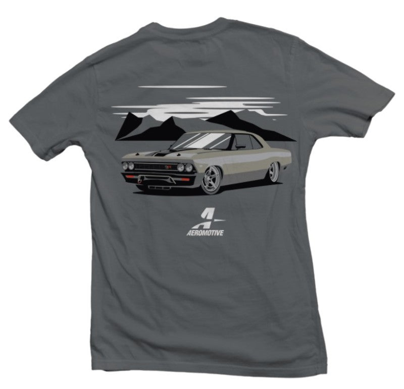 Aeromotive Muscle Car Logo Grey T-Shirt - XX-Large 91148