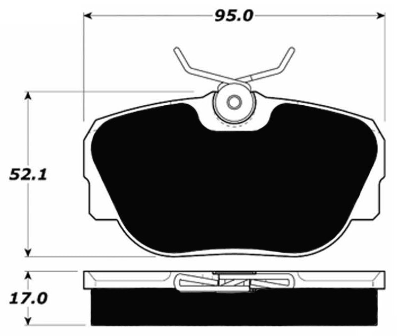 Porterfield Brake Pads for 1984 MERCEDES-BENZ 190E