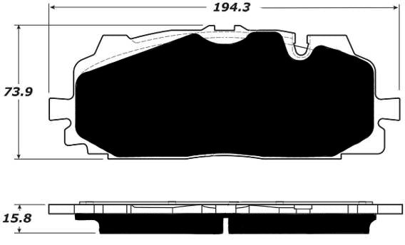 Porterfield Brake Pads for 2017 AUDI Q7 - w/375mm Front Discs