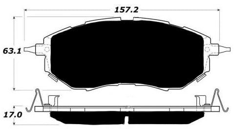 Porterfield Brake Pads for 2009 SUBARU LEGACY SEDAN 2.5 GT