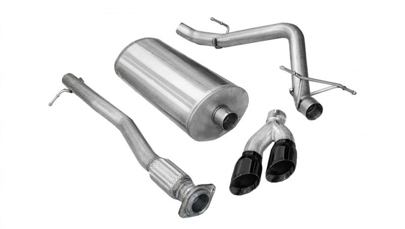 Corsa 09-09 Chevrolet Silverado Crew Cab/Short Bed 1500 4.8L V8 Black Sport Cat-Back Exhaust 14904BLK Main Image