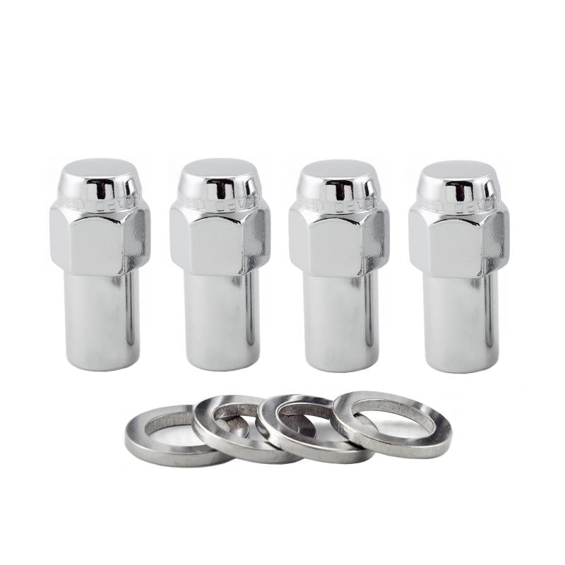 McGard Hex Lug Nut (Long Shank - .946in.) 1/2-20 / 13/16 Hex / 1.85in. Length (4-Pack) - Chrome 62000 Main Image