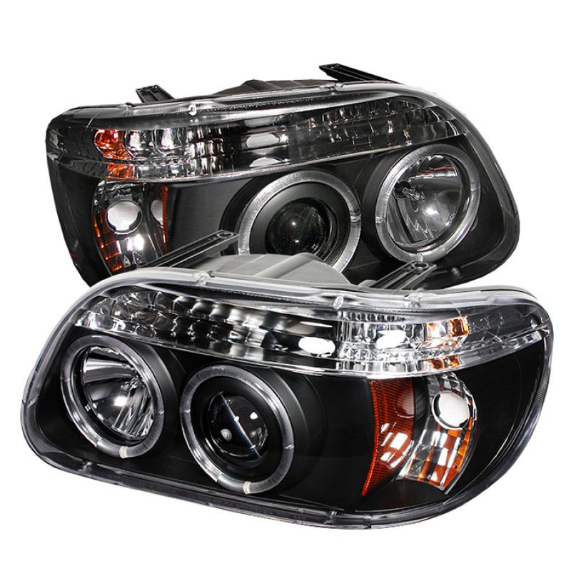 Spyder Ford Explorer 95-01 1PC Projector Headlights LED Halo Blk PRO-YD-FEXP95-HL-1PC-BK 5010131 Main Image