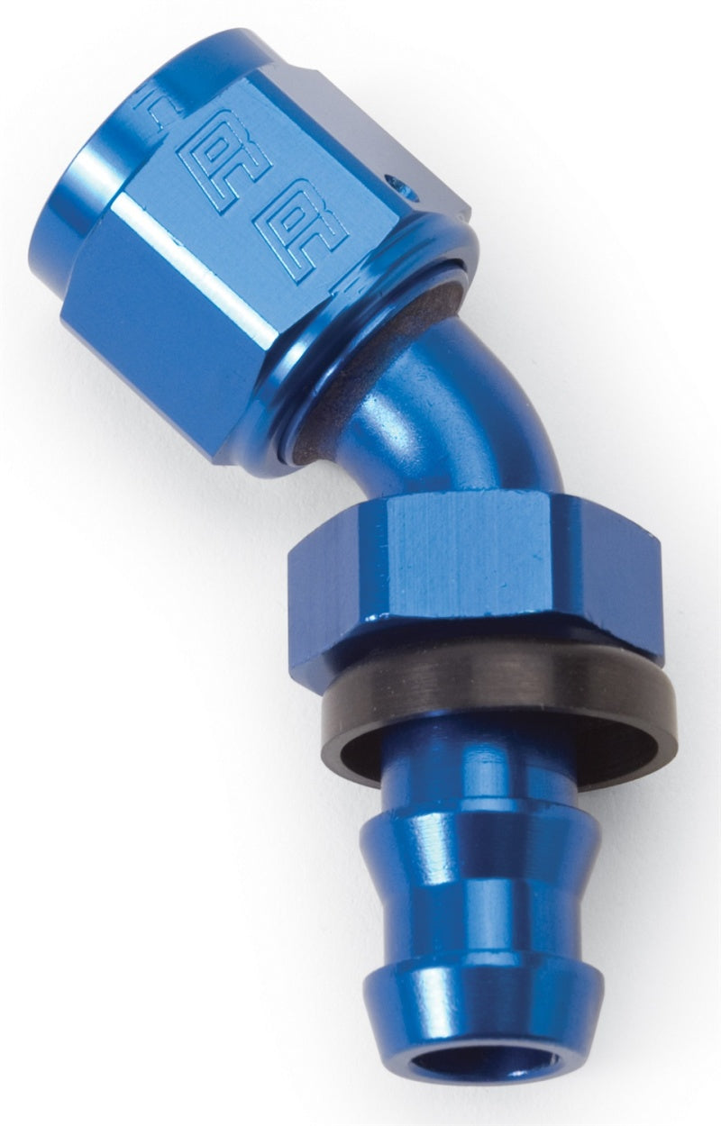 Russell #4 Twist-Lok 45° Hose Ends - Blue