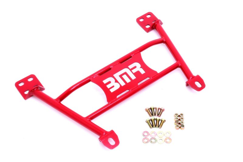 BMR 05-14 S197 Mustang Radiator Support Chassis Brace - Red CB004R