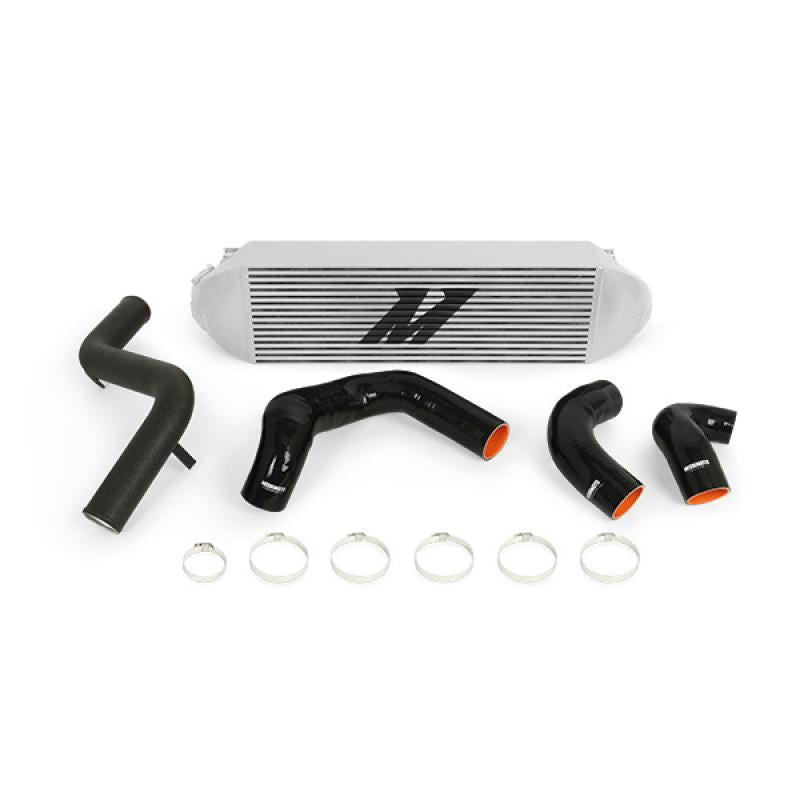 Mishimoto 2013+ Ford Focus ST Silver Intercooler w/ Black Pipes MMINT-FOST-13KBSL Main Image