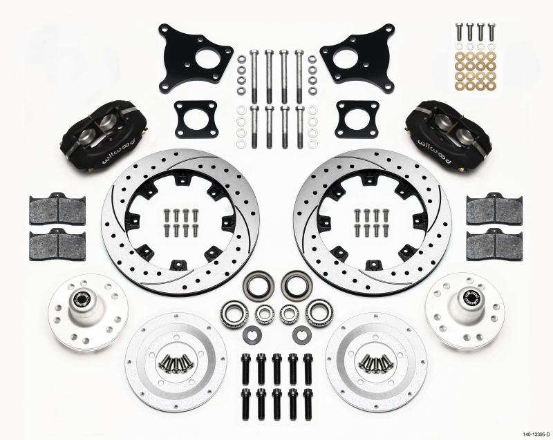 Wilwood Forged Dynalite Front Kit 12.19in Drilled AMC 71-76 OE Disc w/o Bendix Brakes 140-13395-D Main Image