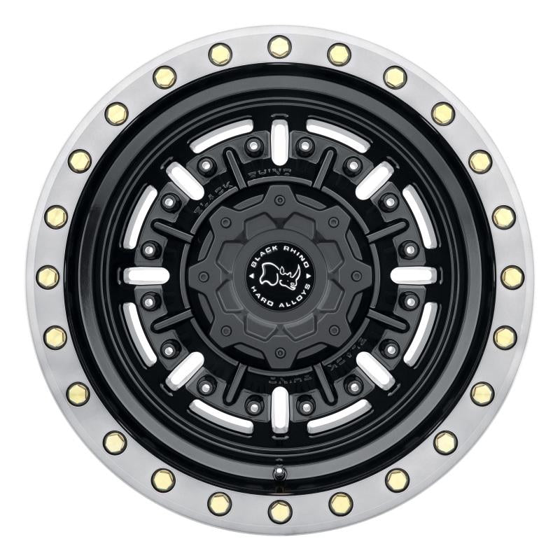 Black Rhino Abrams 17x9.5 5x127 ET-18 CB 71.6 Gloss Gunblack w/Machined Dark Tint Lip Wheel 1795ABR-85127B71 Main Image