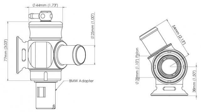 Turbosmart Kompact Dual Port Blow Off Valve Suit BMW N54  TS-0203-1050