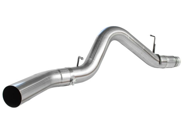 aFe Large Bore-HD 5in 409 Stainless Steel DPF-Back Exhaust System - GM Die