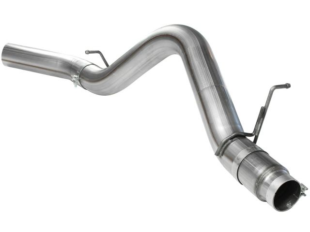 aFe Large Bore-HD 5in 409 Stainless Steel DPF-Back Exhaust System - GM Die