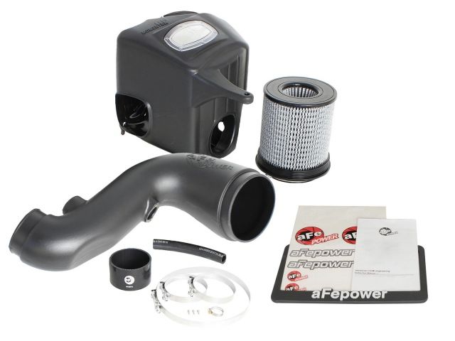 aFe Momentum HD Pro DRY S Cold Air Intake System: Dodge RAM Diesel Trucks