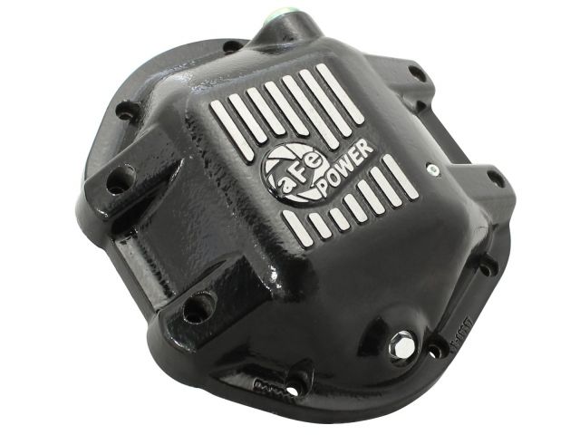 aFe Pro Series Rear Differential Cover Black w/ Machined Fins: Jeep 97-16