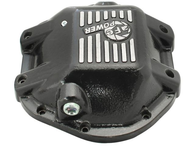 aFe Pro Series Rear Differential Cover Black w/ Machined Fins: Jeep 97-16