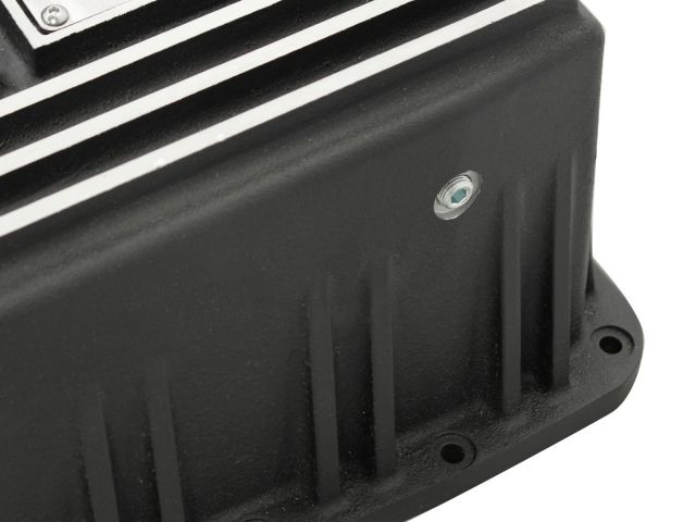 aFe Transmission Pan, Black w/ Machined Fins: Ford F-150 Trucks 09-16 (6R8