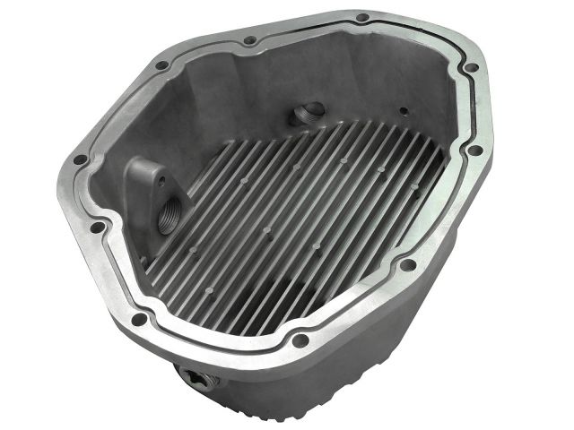 aFe Street Series Rear Differential Cover Raw w/ Machined Fins - Dodge Die