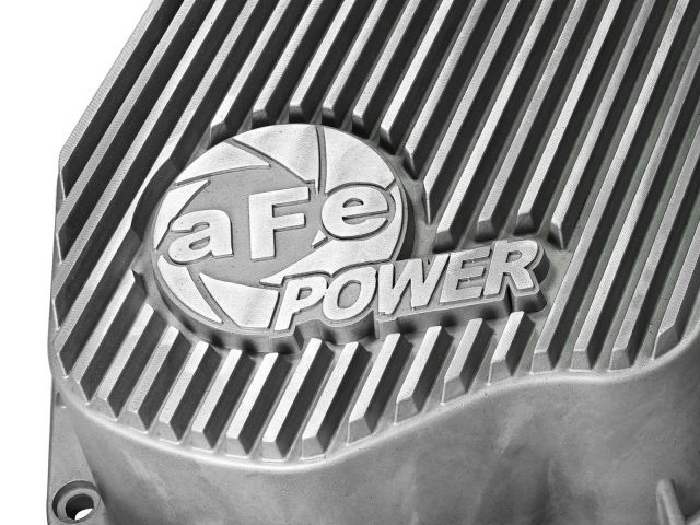 aFe Street Series Rear Differential Cover Raw w/ Machined Fins - Dodge Die