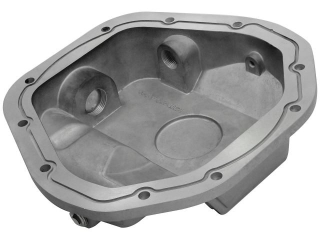 aFe Street Series Front Differential Cover Raw w/ Machined Fins : Ford F-2