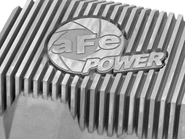 aFe Street Series Front Differential Cover Raw w/ Machined Fins : Ford F-2