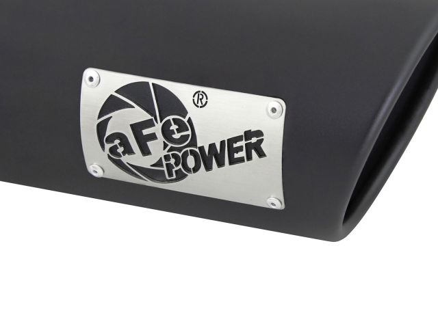 aFe MACH Force-Xp 4in 409 Stainless Steel Exhaust Tip: 4 In x 5 Out x 15L