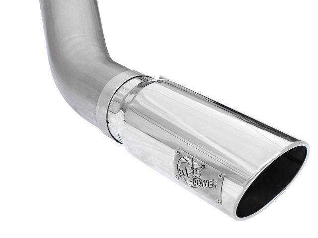 aFe ATLAS 5in Aluminized Steel DPF-Back Exhaust System w/Polished Tip - Do