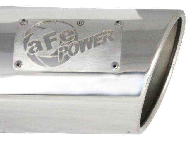 aFe MACH Force-Xp 4in 304 Stainless Steel Exhaust Tip: 4 In x 5 Out x 12L