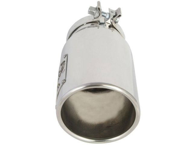 aFe MACH Force-Xp 4in 304 Stainless Steel Exhaust Tip: 4 In x 5 Out x 12L