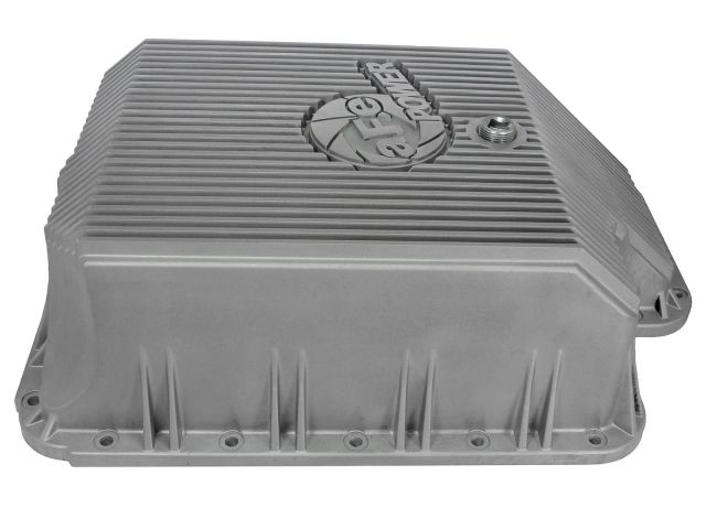 aFe Transmission Pan; Machined Fins: Ford Diesel Trucks 94-10 V8-6.4L/6.0L