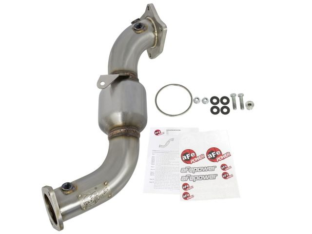 aFe  POWER 48-34126-HC Twisted Steel Down-Pipe; Street Series