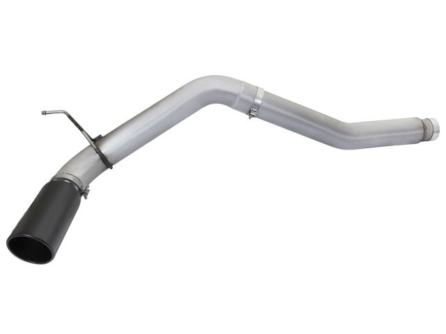 aFe ATLAS 5in DPF-Back Aluminized Steel Exhaust System w/Black Tip: Nissan