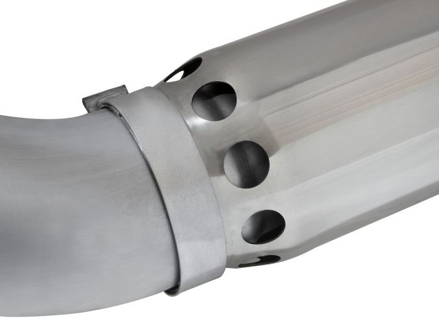 aFe ATLAS 5in DPF-Back Aluminized Steel Exhaust System w/Polished Tip: Nis