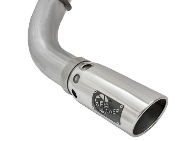 aFe  ATLAS 4" DPF-Back Aluminized Steel Exhaust System w/Polished Tip