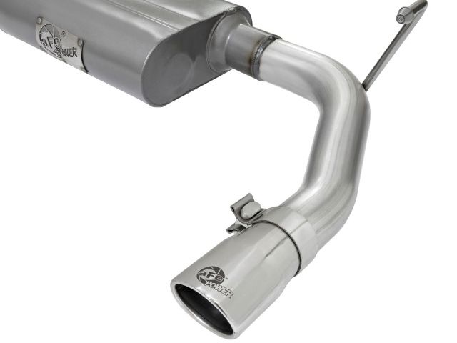 aFe Scorpion 2-1/2in Aluminized Steel Cat-Back Exhaust System w/Polished T