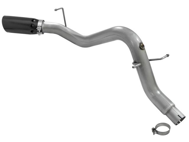 aFe Large Bore-HD 3-1/2in 409 Stainless Steel DPF-Back Exhaust System w/Bl